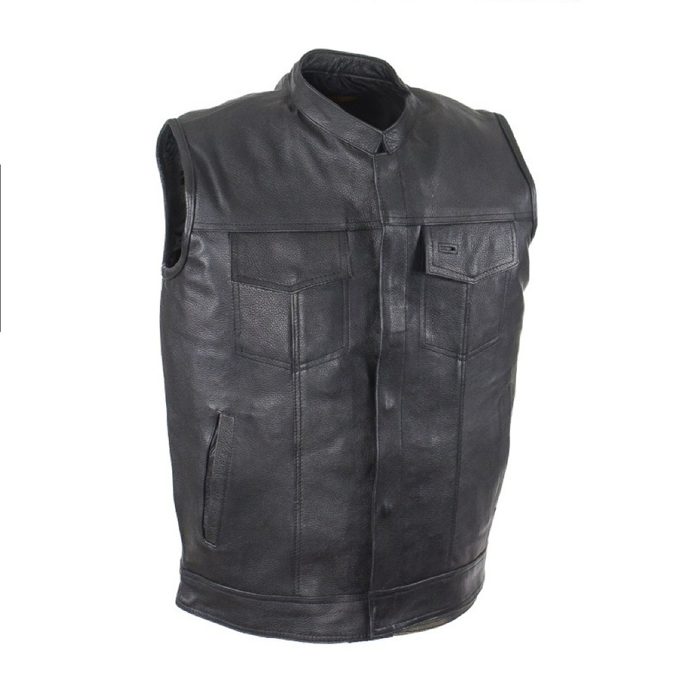 SOA Style Club Vest Premium Cowhide Leather NWT